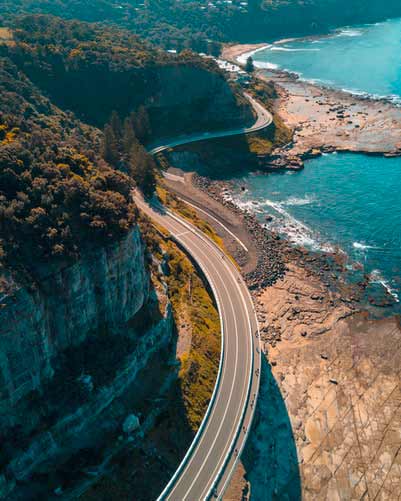Longue route en taxi 